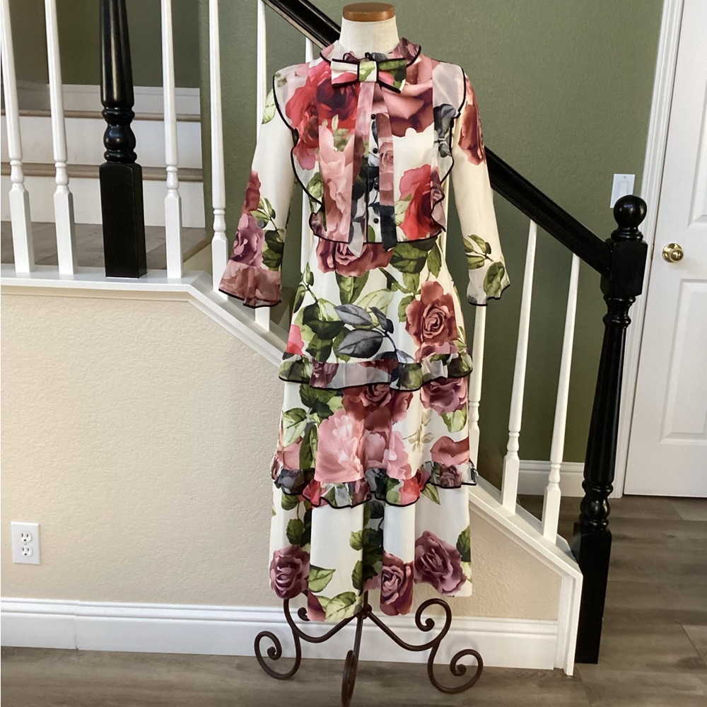 Floral Print Women's Dress